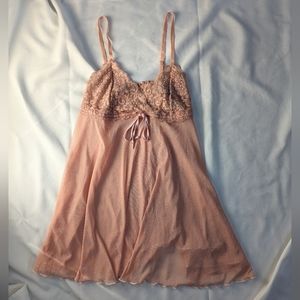 Copper Rose Sheer Mesh Doll Slip Medium